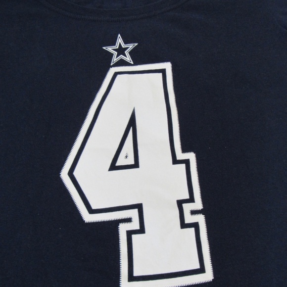 NFL Dallas Cowboys Dak Prescott Women's Short Sleeve Crew-Neck T-Shir - Picture 9 of 10